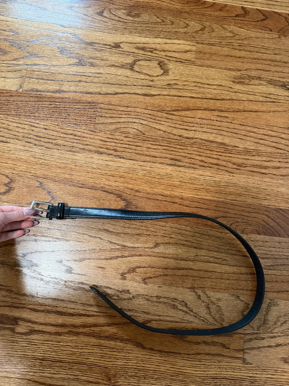 Leather belt